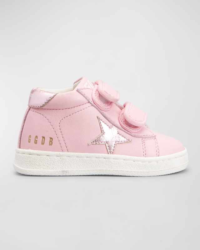 Girl's June Gold Trim High Top Sneakers, Baby/Toddler